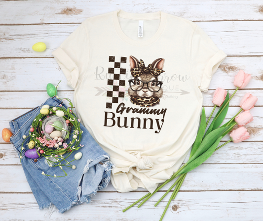 Checkered Leopard Grammy Bunny