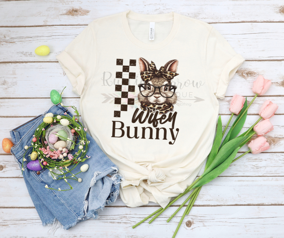 Checkered Leopard Wifey Bunny