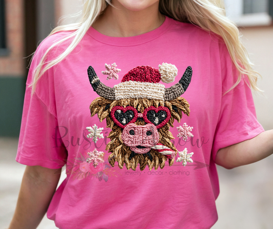 Crochet Yarn Christmas Cow