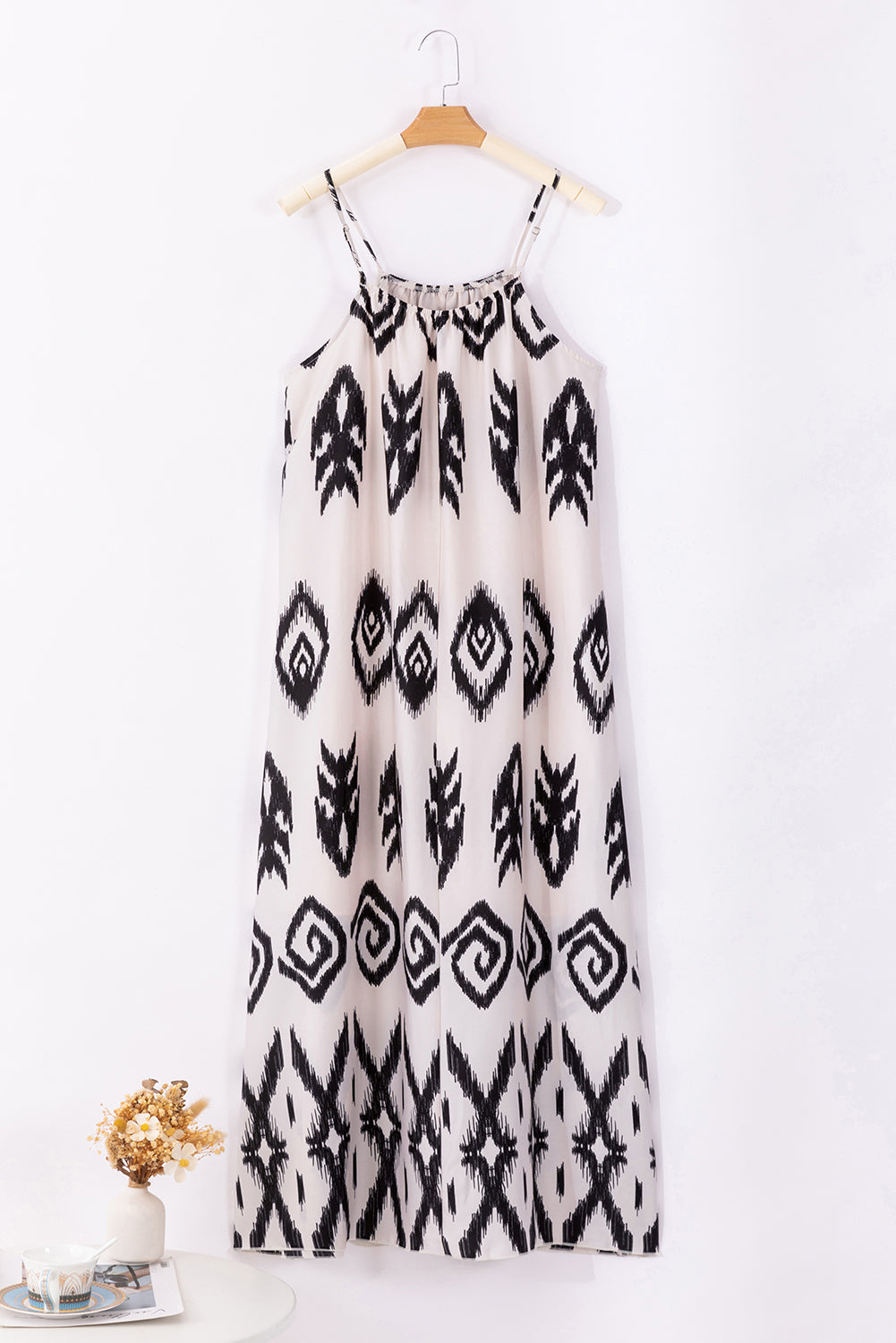 Black Geometric Sundress