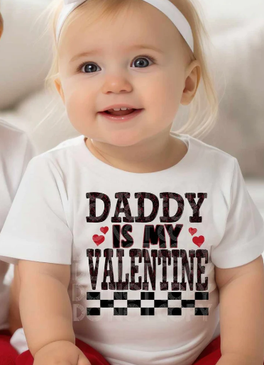 Daddy is my valentine-Red Shirt