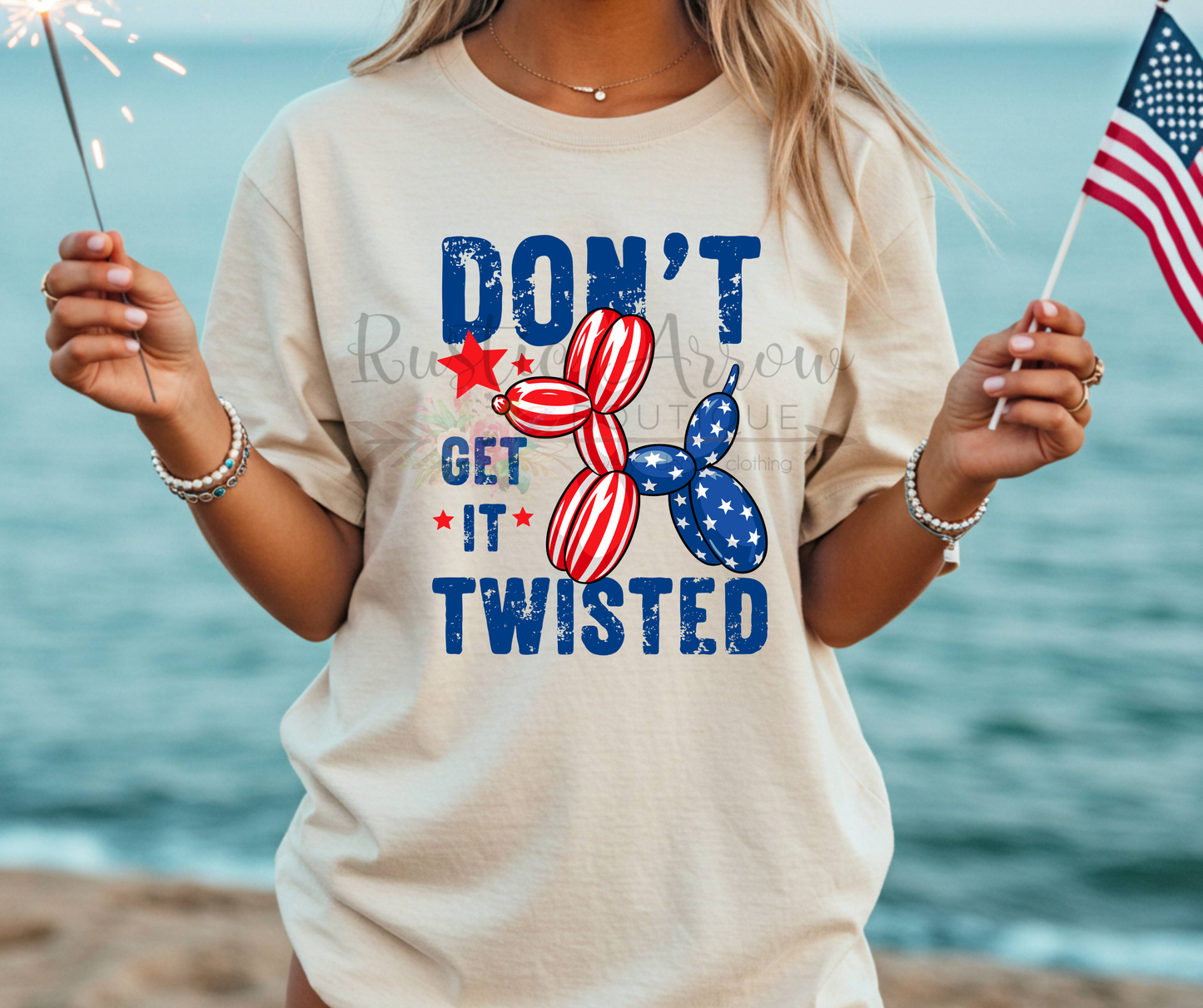 Don't Get it Twisted Patriotic Dog