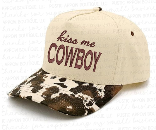 Kiss me Cowboy Embroidered Hat