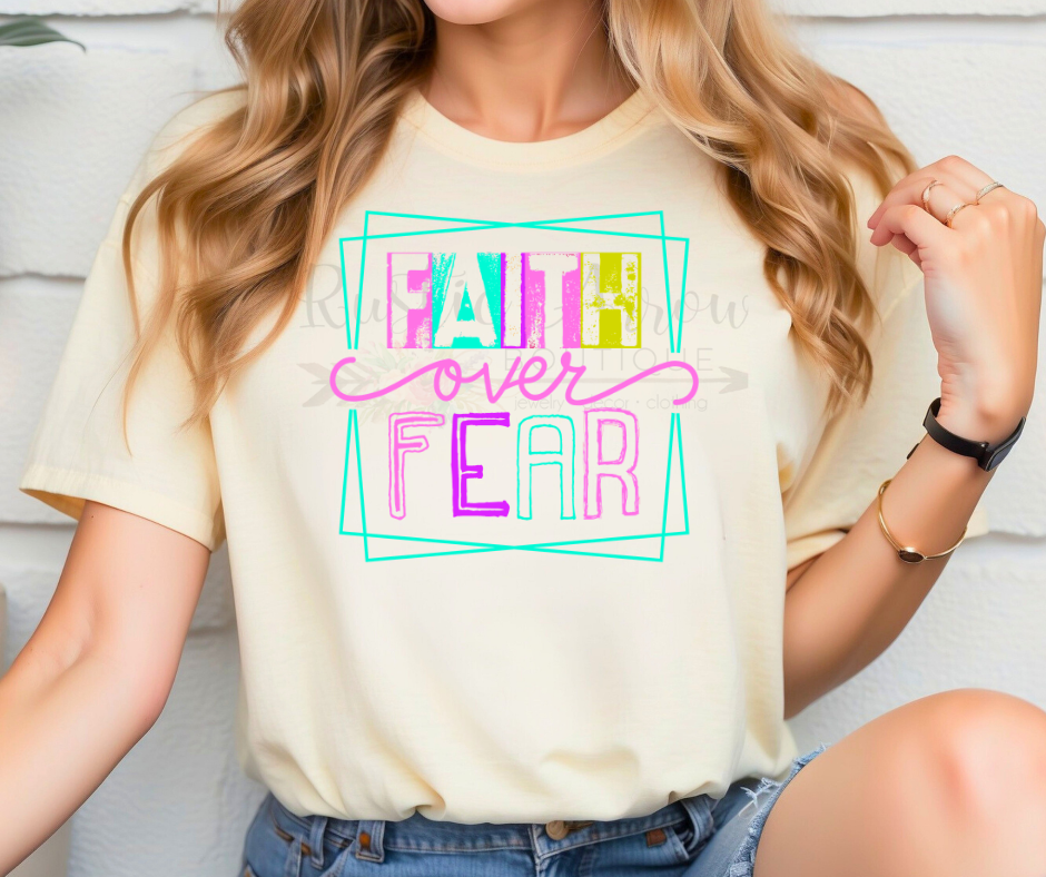Faith Over Fear Neon