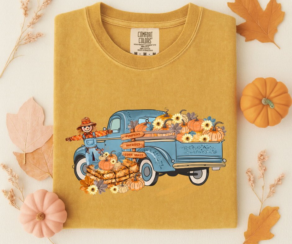 Pumpkins with Truck