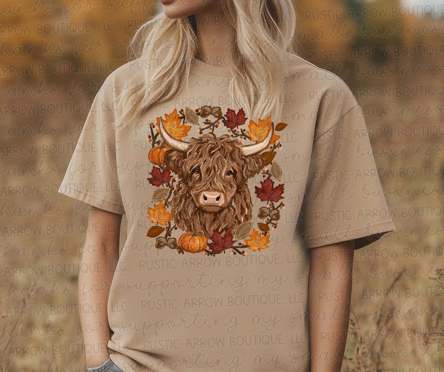 Fall Highland Cow