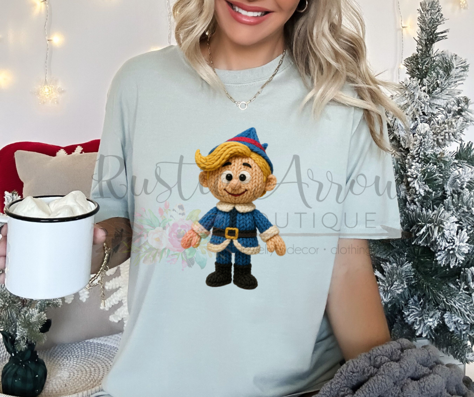 Faux Crochet Christmas Elf