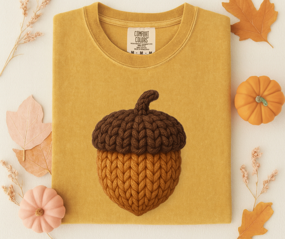 Faux Yarn Acorn
