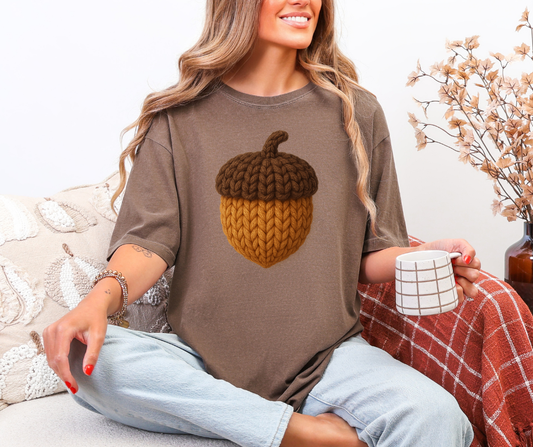 Faux Yarn Acorn