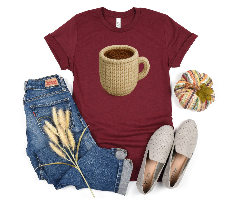 Faux Yarn Coffee Cup