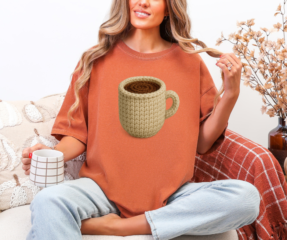 Faux Yarn Coffee Cup