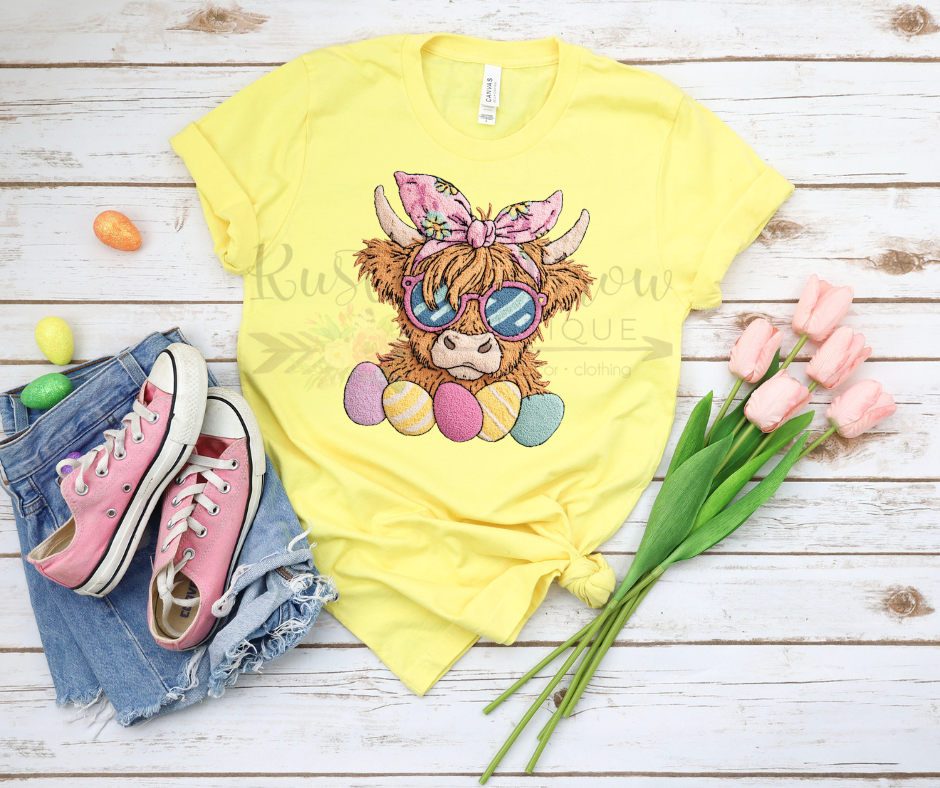 Faux Yarn Easter Highland