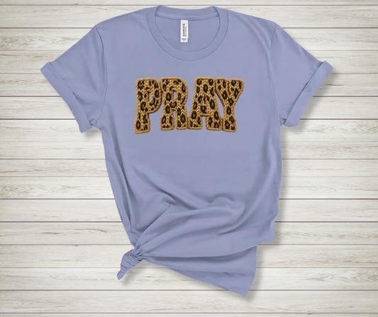 Faux Yarn Leopard Pray