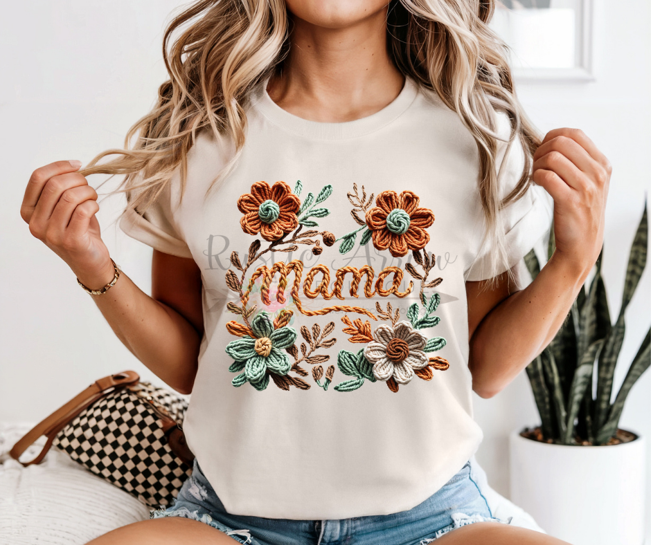 Faux Yarn Mama Floral