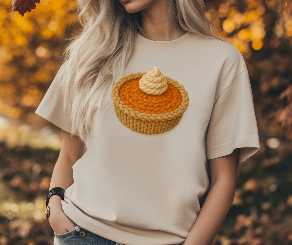 Faux Yarn Pumpkin Pie