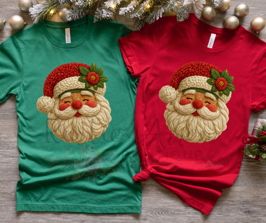 Faux Yarn Santa
