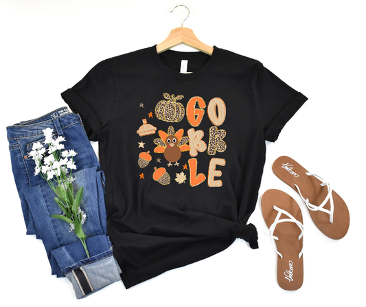Gobble orange and leopard fonts
