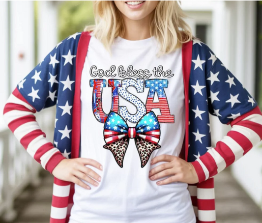 God bless the USA bow