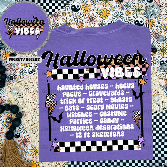 Halloween Vibes- Front & Back