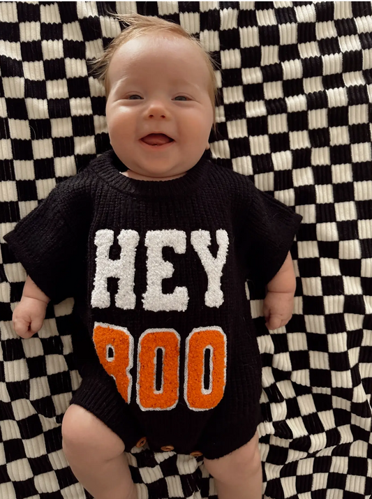 Sweater Romper, Hey Boo