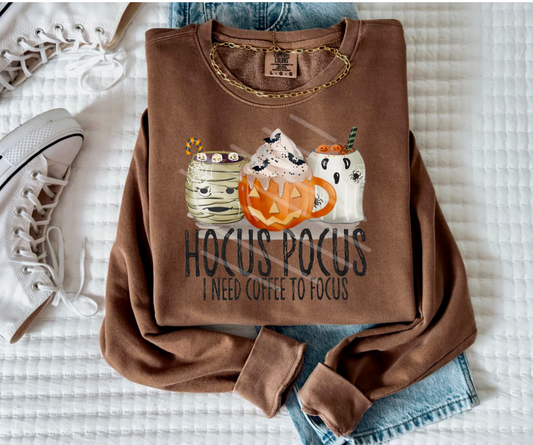 hocus pocus coffee to focus mummy ghost and pumpkin mug