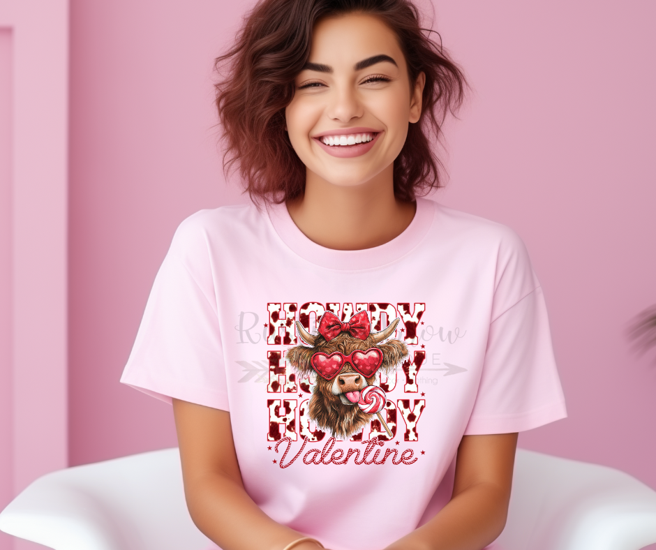 Howdy Valentine Cow