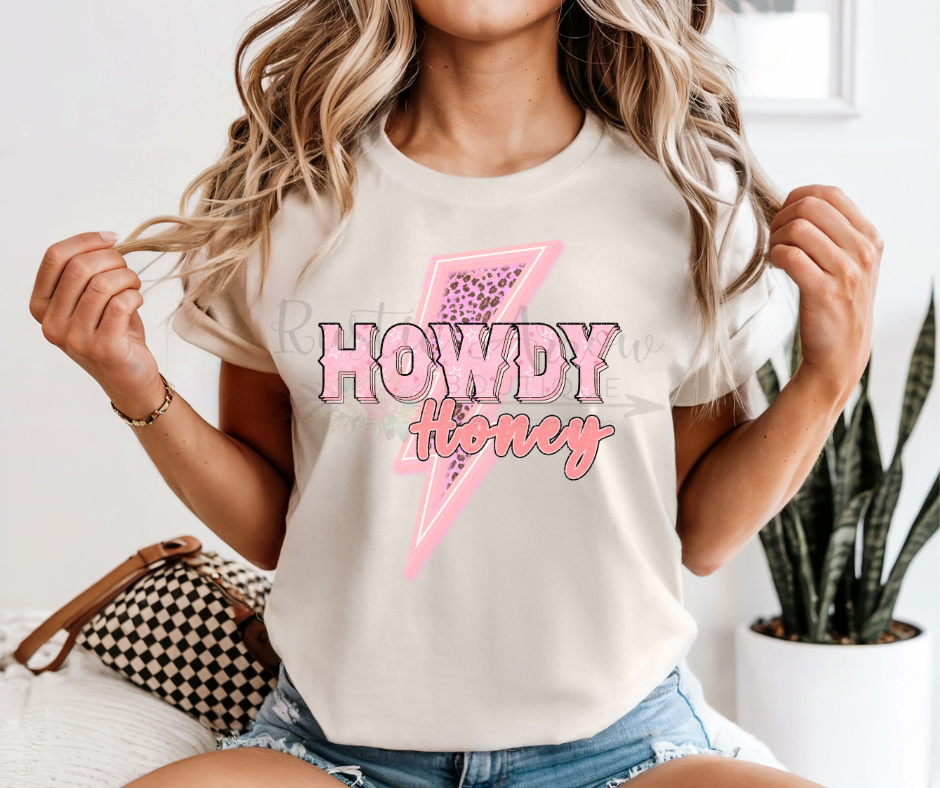 Howdy Honey Pink Leopard
