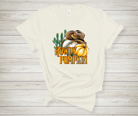 Howdy Pumpkin with Cowboy Hat