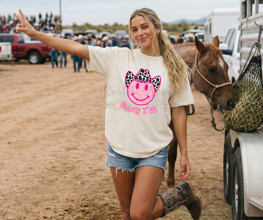 Howdy Yall Happy Face