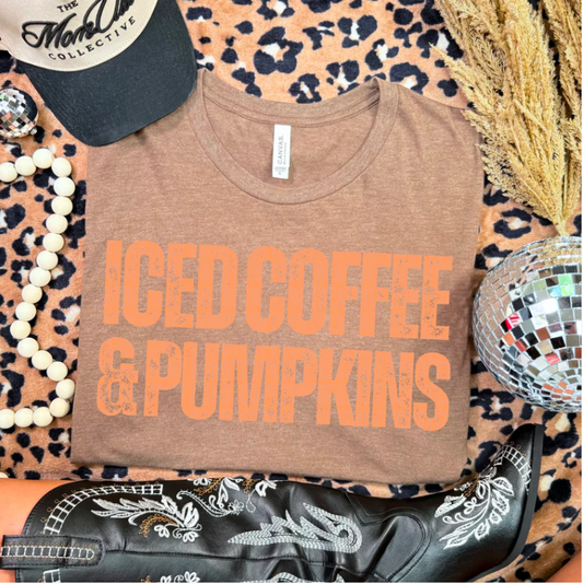 Iced coffee and Pumpkins ORANGE