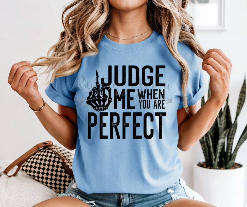 Judge Me When You are Perfect