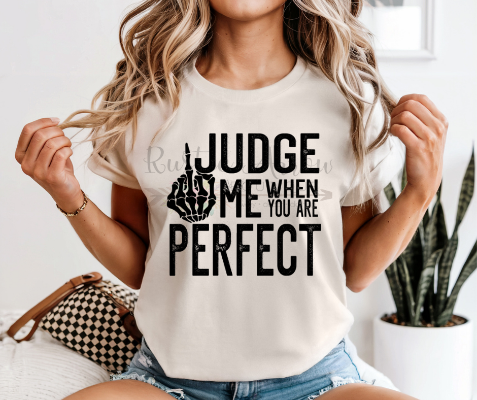 Judge Me When You are Perfect