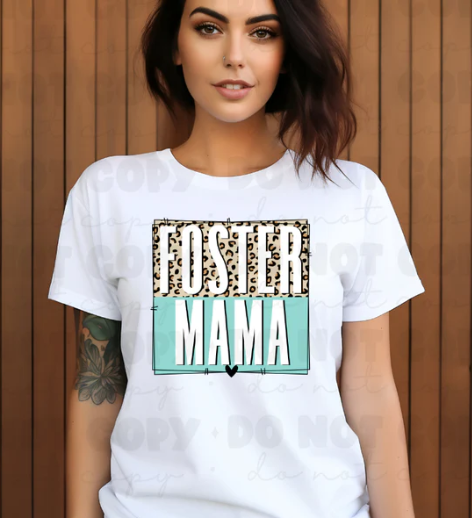 Foster Mama Leopard Frame