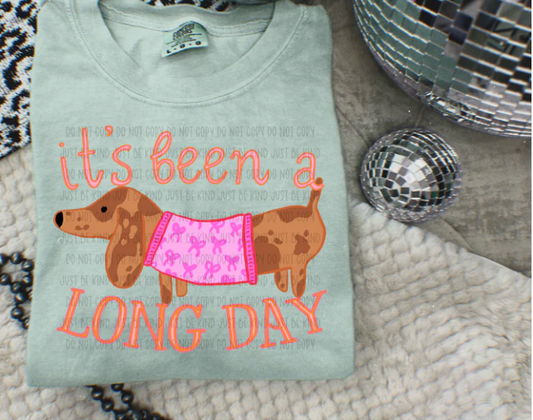It's Been A Long Day Dachsund Brown