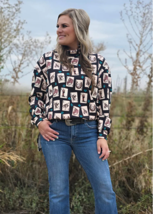 Luck Of The Brand mock neck