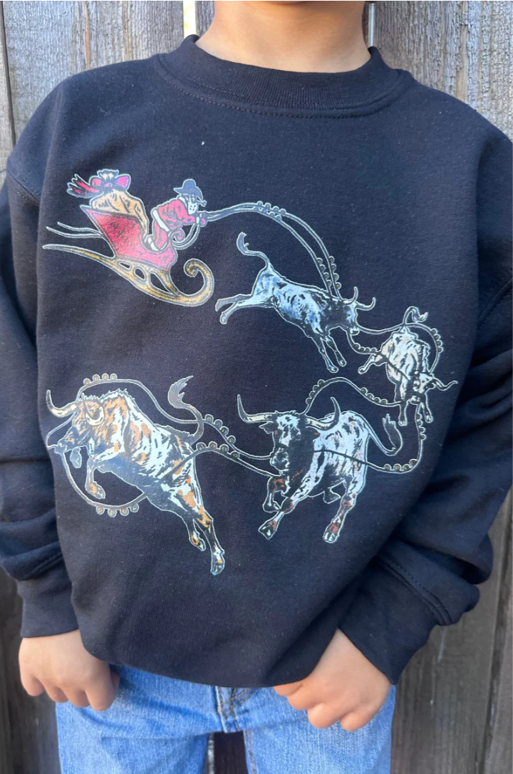 Mini Santa’s Cattle Drive Pullover