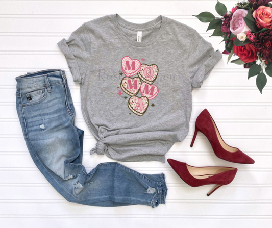 Momma Floral Candy Hearts
