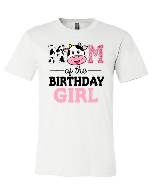 Mom Birthday Girl Cow