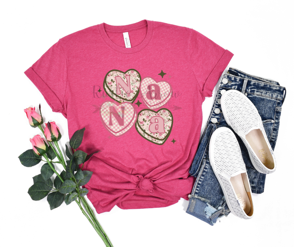 Nana Floral Candy Hearts