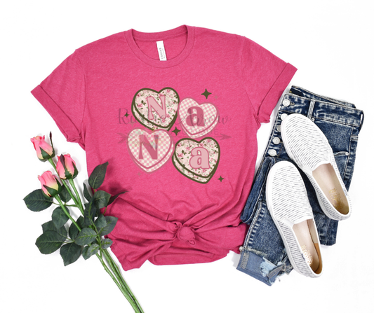 Nana Floral Candy Hearts