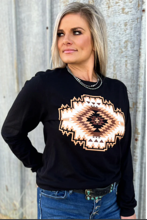 Navajo Rug Long Sleeved Tee