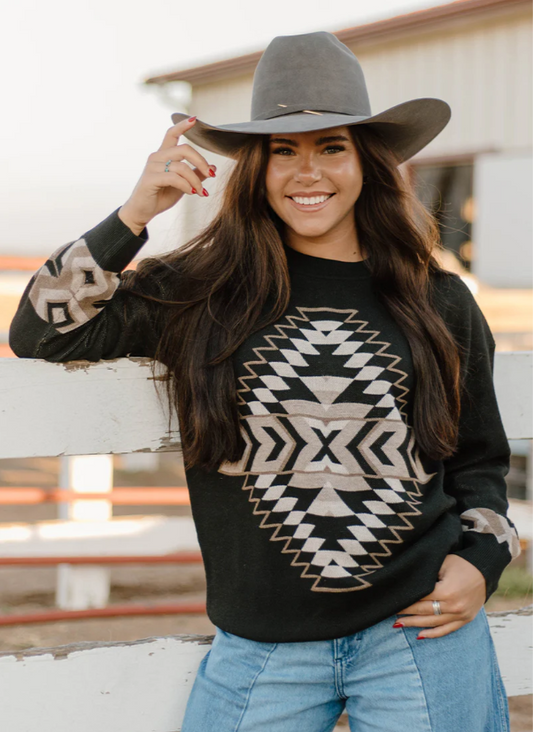 Night Aztec Sweater