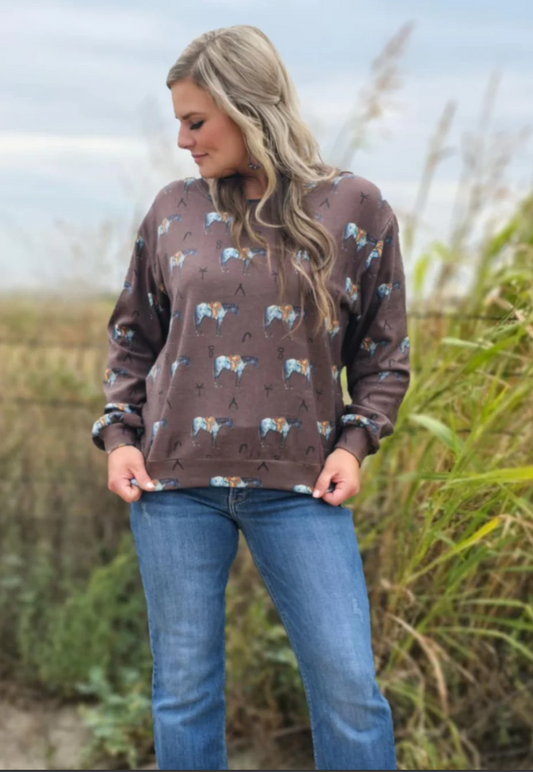 Old Town Road Brown Top