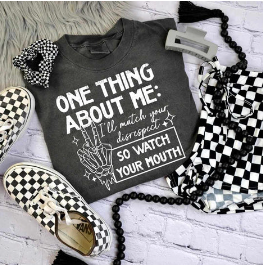 One thing about me