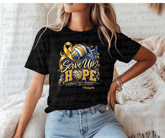 Serve Up Hope Childhood Cancer Awareness #Bridgette