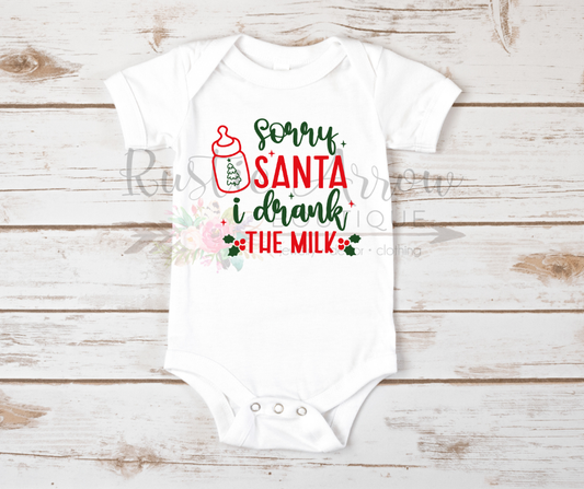 Sorry Santa I Drank All the Milk