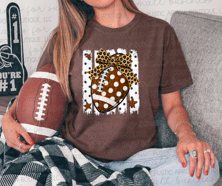 Striped Football Polka Dots