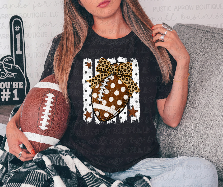Striped Football Polka Dots