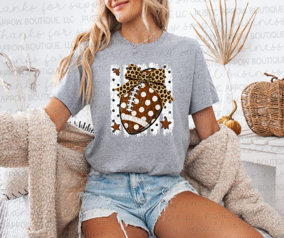 Striped Football Polka Dots