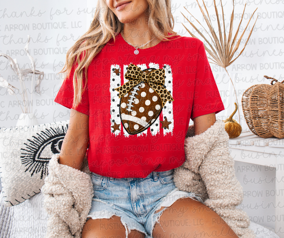 Striped Football Polka Dots